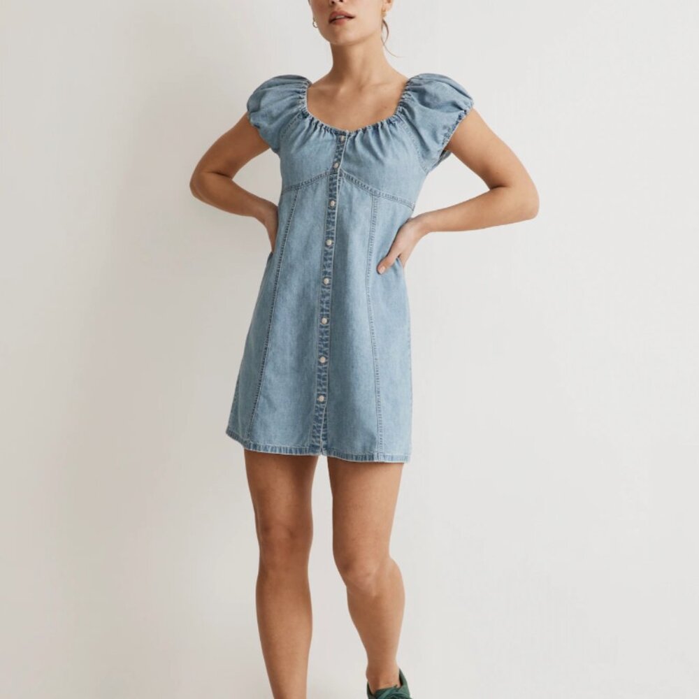 MADEWELL Denim Margie Mini Dress size 12